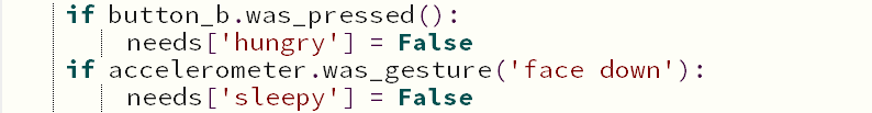code snippet, highlighting inputs